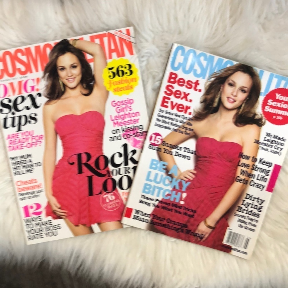 Cosmopolitan Magazine June 2009 Leighton Meester & UK EDITION SEPTEMBER 2010 lot